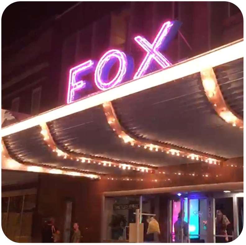 Historic Fox Theatre in downtown Fort Madison, IA