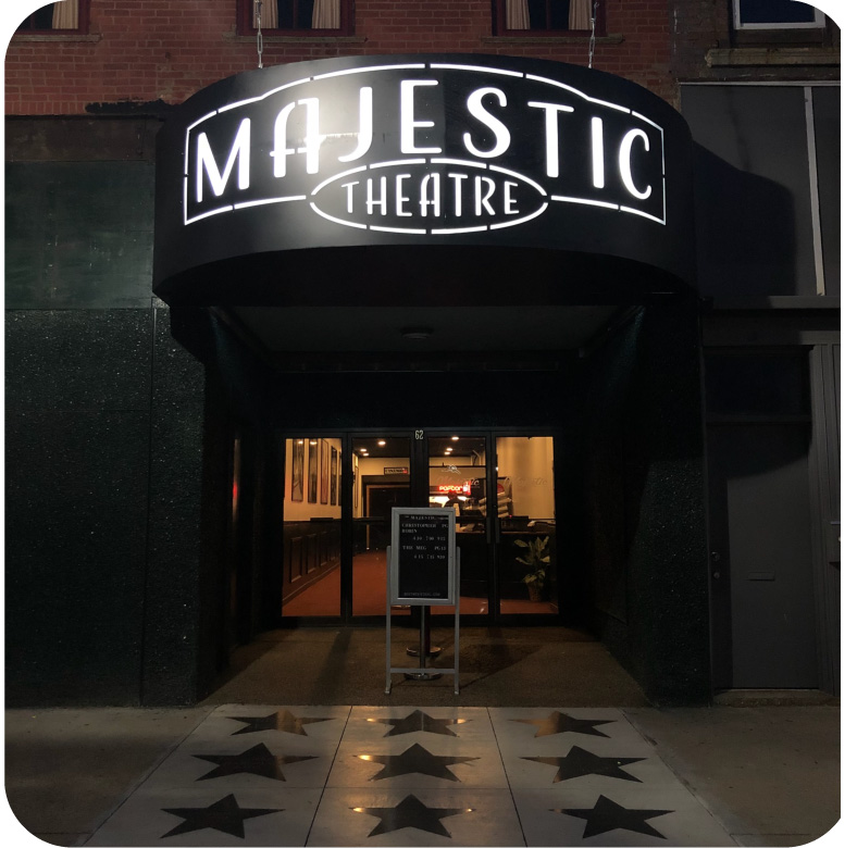 Beautiful Majestic Theatre in downtown Canton, IL